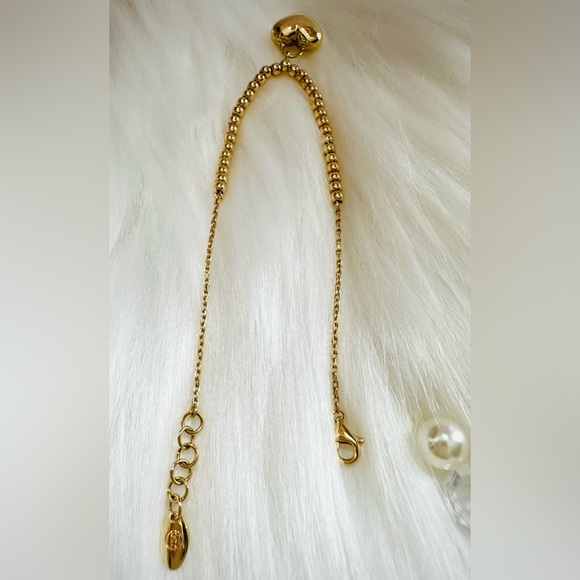 Heart and Bubble Bracelet. 💛 Real 18(18k) Karat Solid Gold Jewelry - Picture 8 of 11